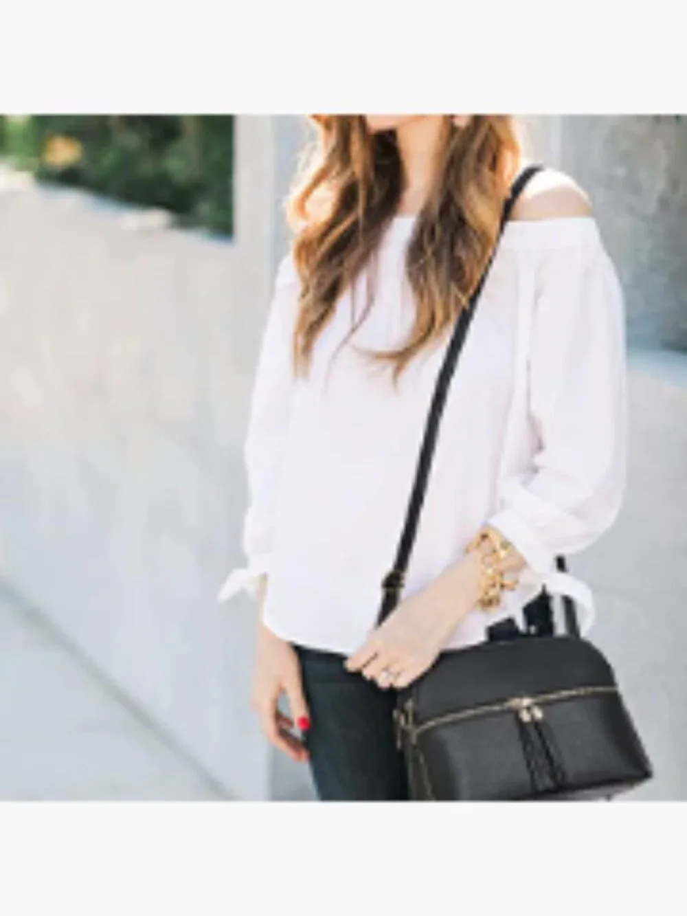 Vegan Leather Crossbody Bag with Tassel Zipper Multi Pockets